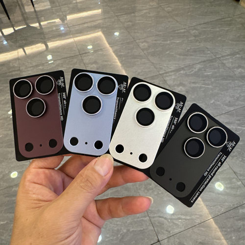 适用苹果18Promax镜头膜iPhone18pro全覆盖后摄金属雕刻钻保护贴
