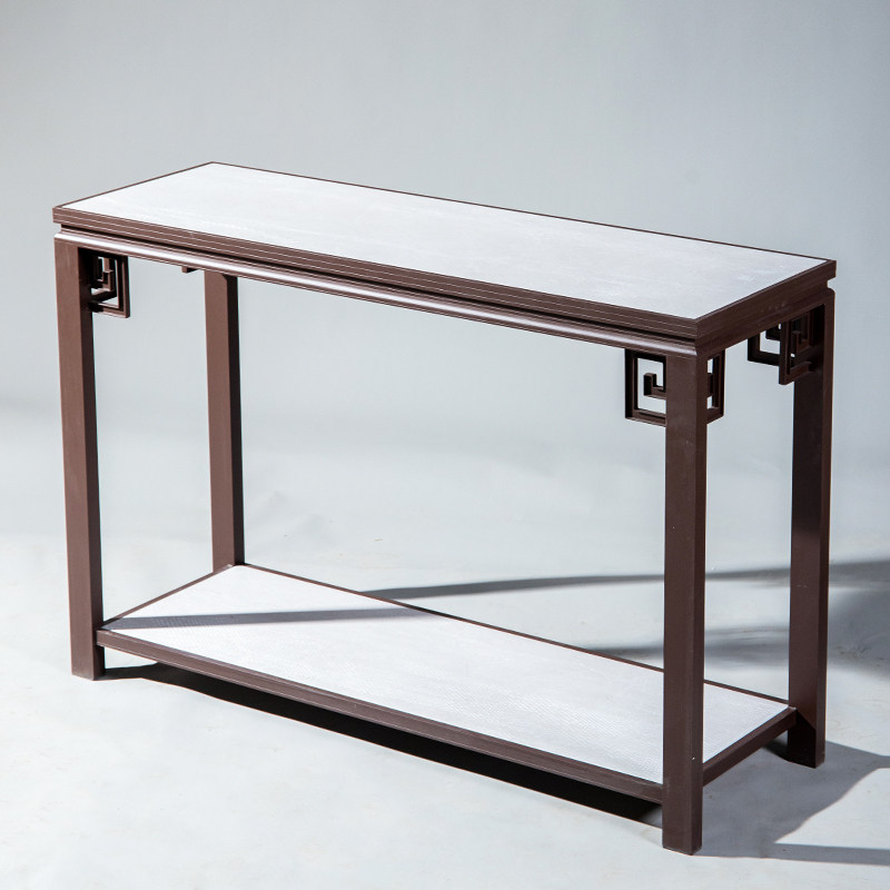 铝材花架铝合金整体整装花台新中式家用客厅阳台花几室内盆景架子