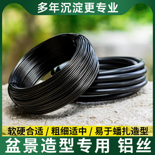 盆景造型专用铝丝线铝线铝丝蟠扎园艺铝铁丝花卉罗汉松拉枝定型器