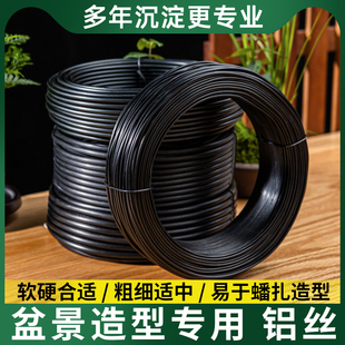 盆景造型专用铝丝铝线盘扎铝丝线蟠扎园艺铁丝花卉罗汉松定型铝丝