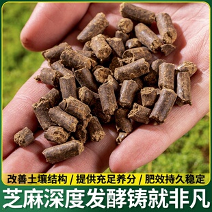 发酵腐熟芝麻渣菜籽饼麻酱香油渣子花卉蔬菜盆栽有机肥马掌马蹄环