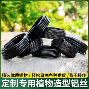 盆景造型专用铝丝铝线盘扎园艺铁丝花卉罗汉松定型家用铝丝线蟠扎