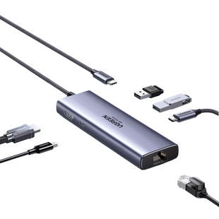 绿联USB3.2拓展坞typec转gen2高速hub分线器10Gbps转换HDMI投屏显示多接口适用于MacBook笔记本电脑接硬盘