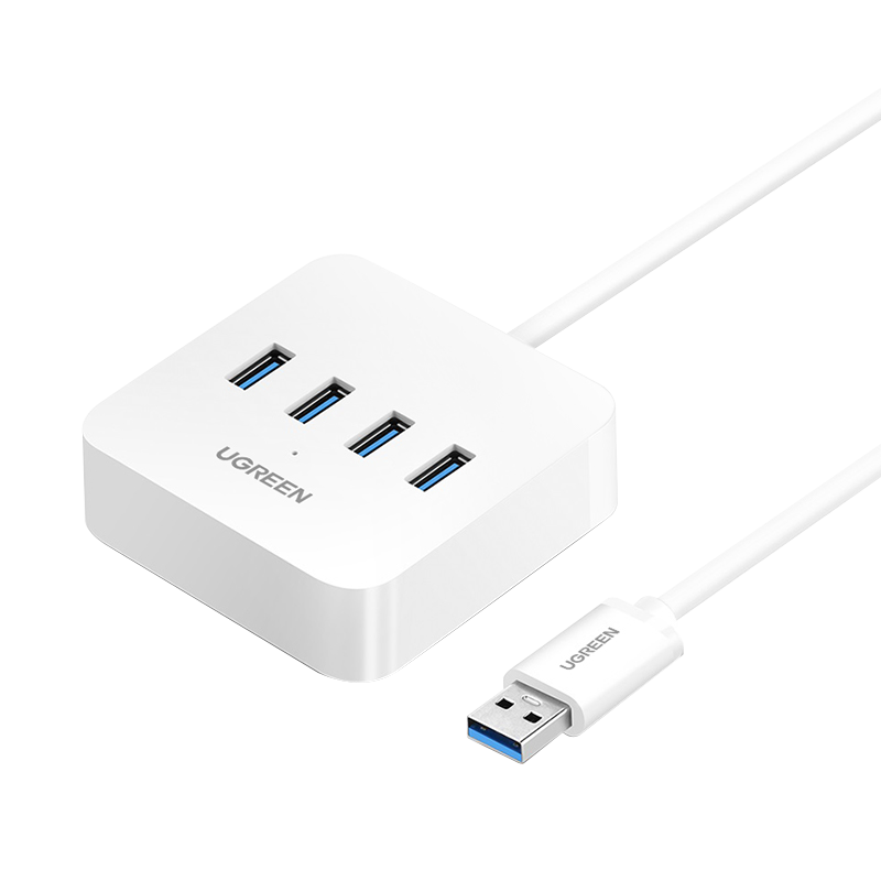绿联USB3.0扩展器多接口插头多口集分线器延长线笔记本电脑一拖四typec拓展坞转换接头U盘hub多功能加长插口