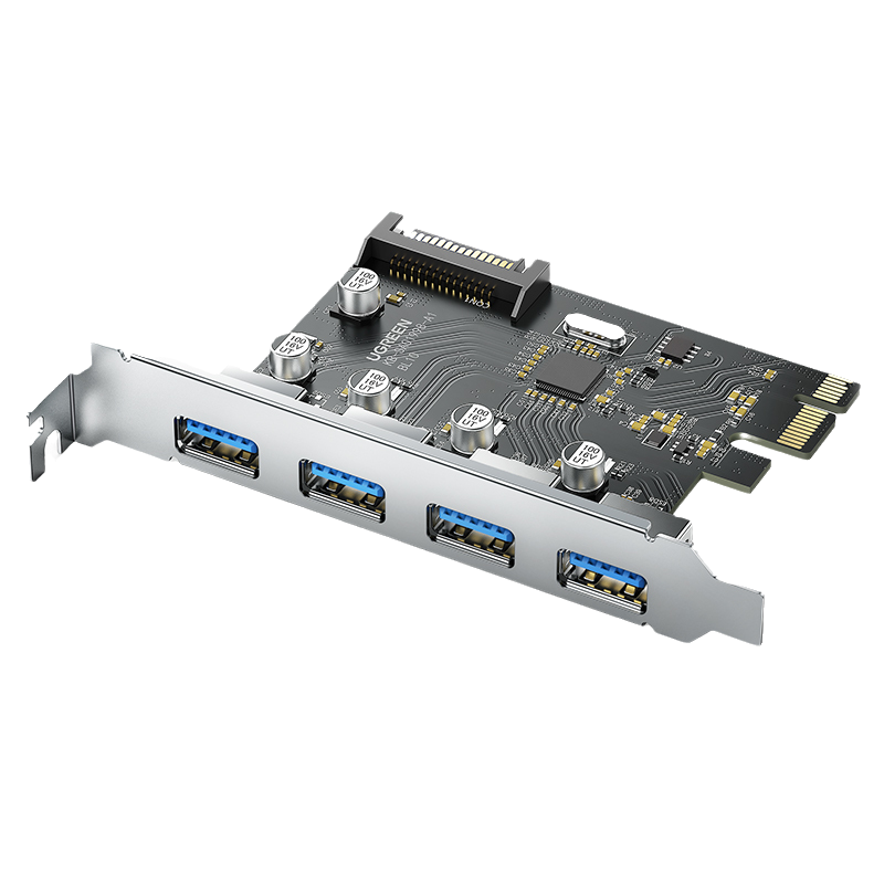 绿联PCIE转USB3.0扩展卡接口