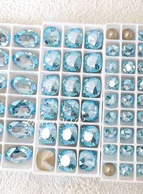 [施]正品奥钻华子钻 4470肥方4120鸽子蛋海蓝月光202mol尖底圆钻