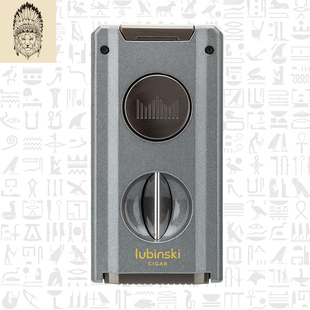 鲁宾斯基便携多功能雪茄打火机聚火2直冲半自动V剪带烟托锋利通针