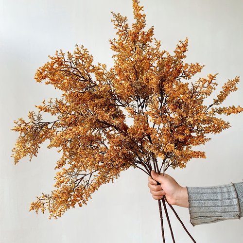 雾凇仿真花油画枯枝假花高级感绿植摆件室内客厅餐桌插花装饰花
