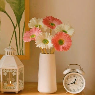 饰花插花艺摆件 PU扶郎花小雏菊仿真花假花干花花束客厅餐桌摆设装