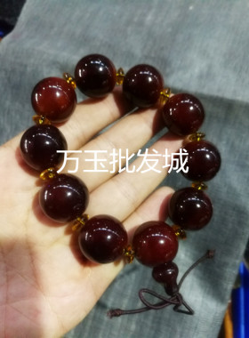 西藏全新佛珠文玩保健牦牛角手串