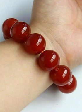 男女款玛瑙红玛瑙手链男女款手串