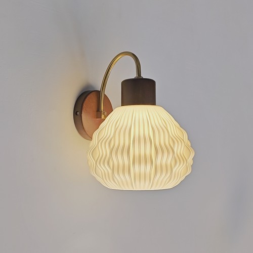 新款法式中古风复古卧室床头实木客厅走廊楼梯墙壁灯带遥控调光