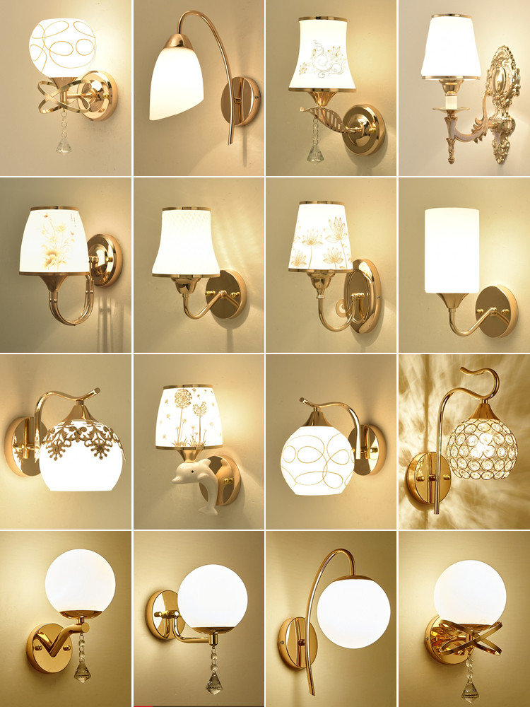 벽 램프 침실 새 벽 램프 거실 발코니 복도 통로 램프 계단 램프 LED 룸 크리 에이 티브 머리맡 램프