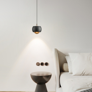 简约创意个性小吊灯卧室床头灯极简2023年新款吧台线吊灯