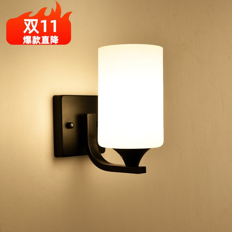 led墙壁灯美式卧室床头灯客厅走廊楼梯壁灯过道阳台现代简约墙灯