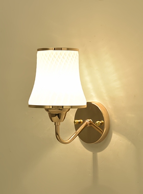 壁灯卧室现代简约客厅创意金色带开关楼梯过道led房间床头墙壁灯