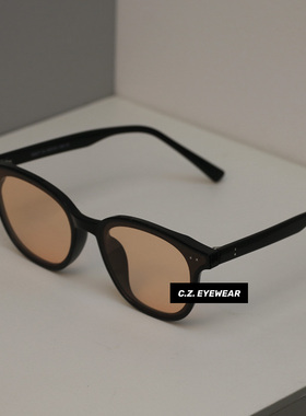 gm Jennie同款墨镜绿色黄色镜片ins明星街拍大脸显瘦太阳眼镜男女