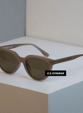 韩版奶茶色高级感墨镜防紫外线