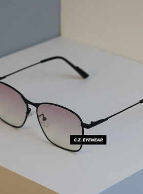 渐变色大脸圆脸显瘦近视太阳眼镜