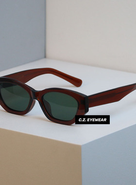 多边形立体感猫眼墨镜防紫外线