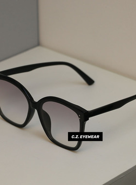 韩版gm灰渐变色方形大框墨镜网红明星款女大脸显瘦太阳眼镜男潮