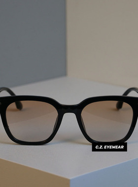 韩潮灰茶配太阳眼镜防紫外线