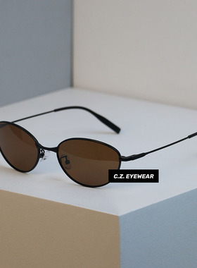 复古老钱风高级感微猫眼墨镜开车