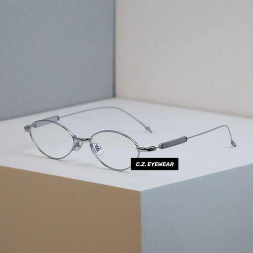 韩版ins纯欲纯钛防蓝光近视眼镜