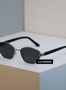 y2k千禧风多边形老钱风质感墨镜