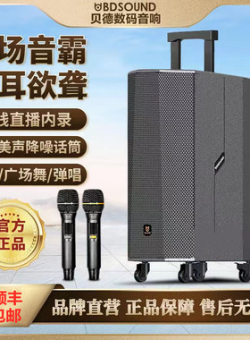 贝德1897/96户外便携移动音响大功率重低音直播蓝牙K歌广场舞音箱
