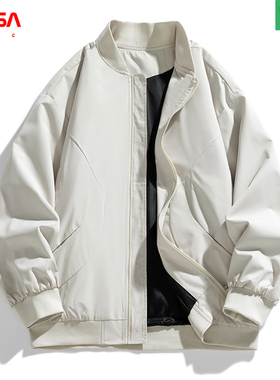 NASA春秋宽松飞行服夹克同款棒球领情侣休闲宽松冬季加棉保暖外套