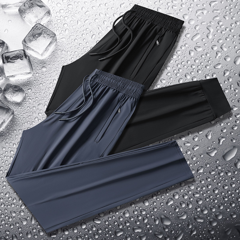 UPF50+夏季速干裤男冰丝防晒透气宽松薄款户外弹力快干钓鱼登山裤