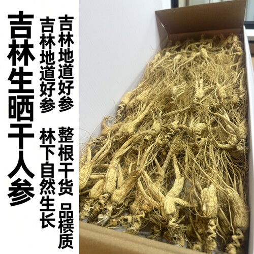 长白山人参林下参高龄老残参干货泡酒专用老干参整根干人叁生晒参