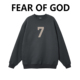 FOG第7季 复线数字7essentials圆领男女情侣秋冬潮牌宽松高街卫衣