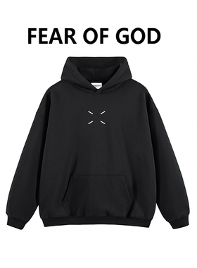 ESSENTIALS潮牌M极简FOG四角标连帽卫衣男女情侣美式秋冬休闲外套