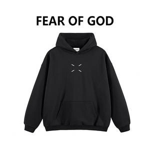 ESSENTIALS潮牌M极简FOG四角标连帽卫衣男女情侣美式 秋冬休闲外套