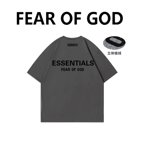 ESSENTIALSFOG双面植绒短袖T恤
