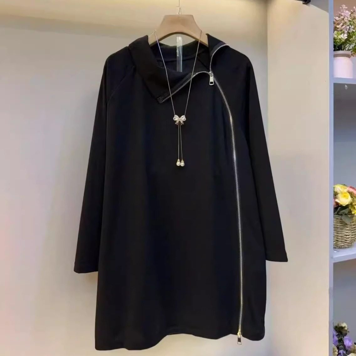 大码胖MM加得加大高领简约洋气