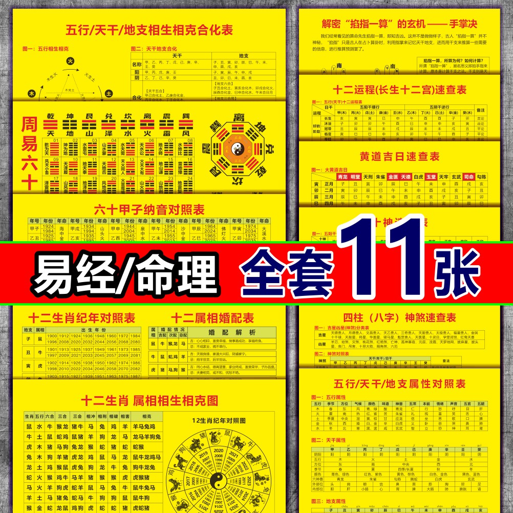 时辰八字四柱五行天干地