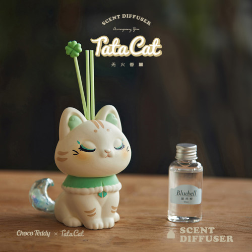 薰薰猫寻觅气味系列盲盒网红无火香薰尾巴夜光可爱猫咪家居摆件女