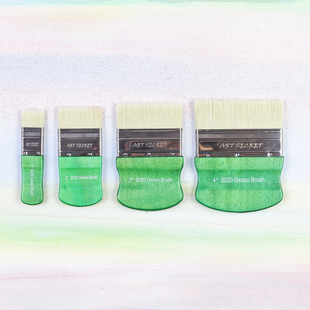ArtSecret板刷2020F水彩油画丙烯背景刷短柄刷2030F Brsuh Gesso
