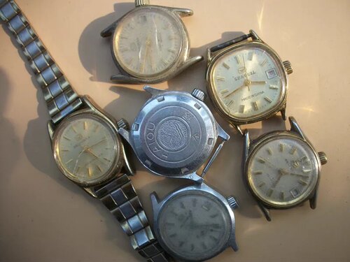 蒸汽朋克素材st6机芯旧表机械手表机芯  拆件练手机芯