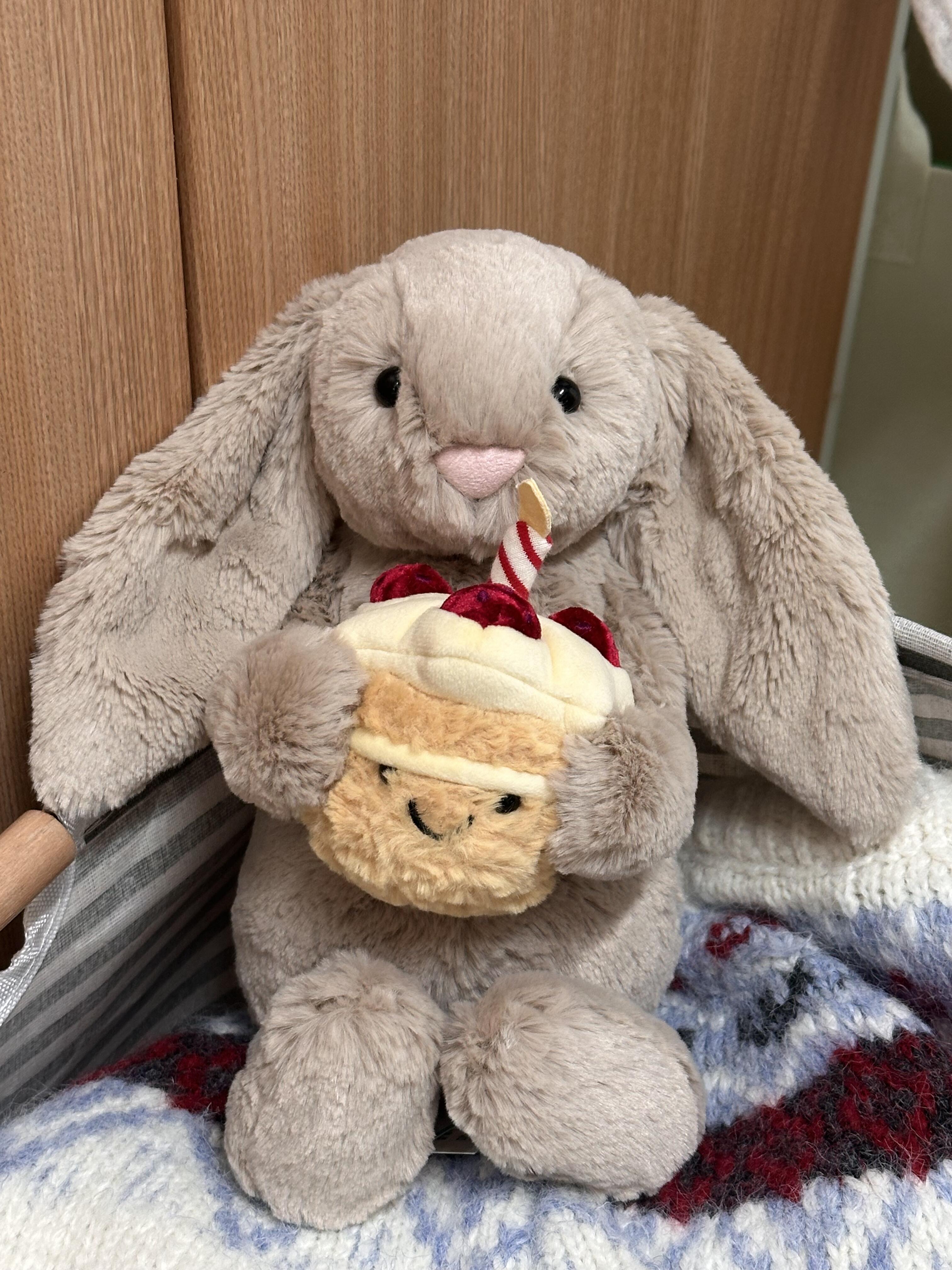 百补Jellycat怀抱蛋糕邦尼兔礼物图片