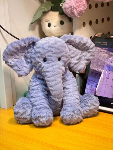 百补Jellycat波浪毛大象毛绒玩具