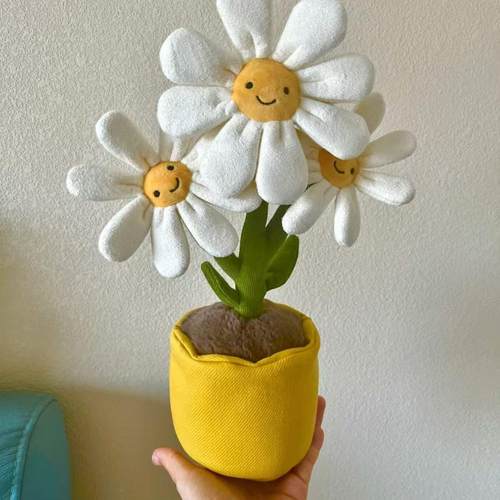 jellycat水仙花雏菊玩偶盆栽礼物