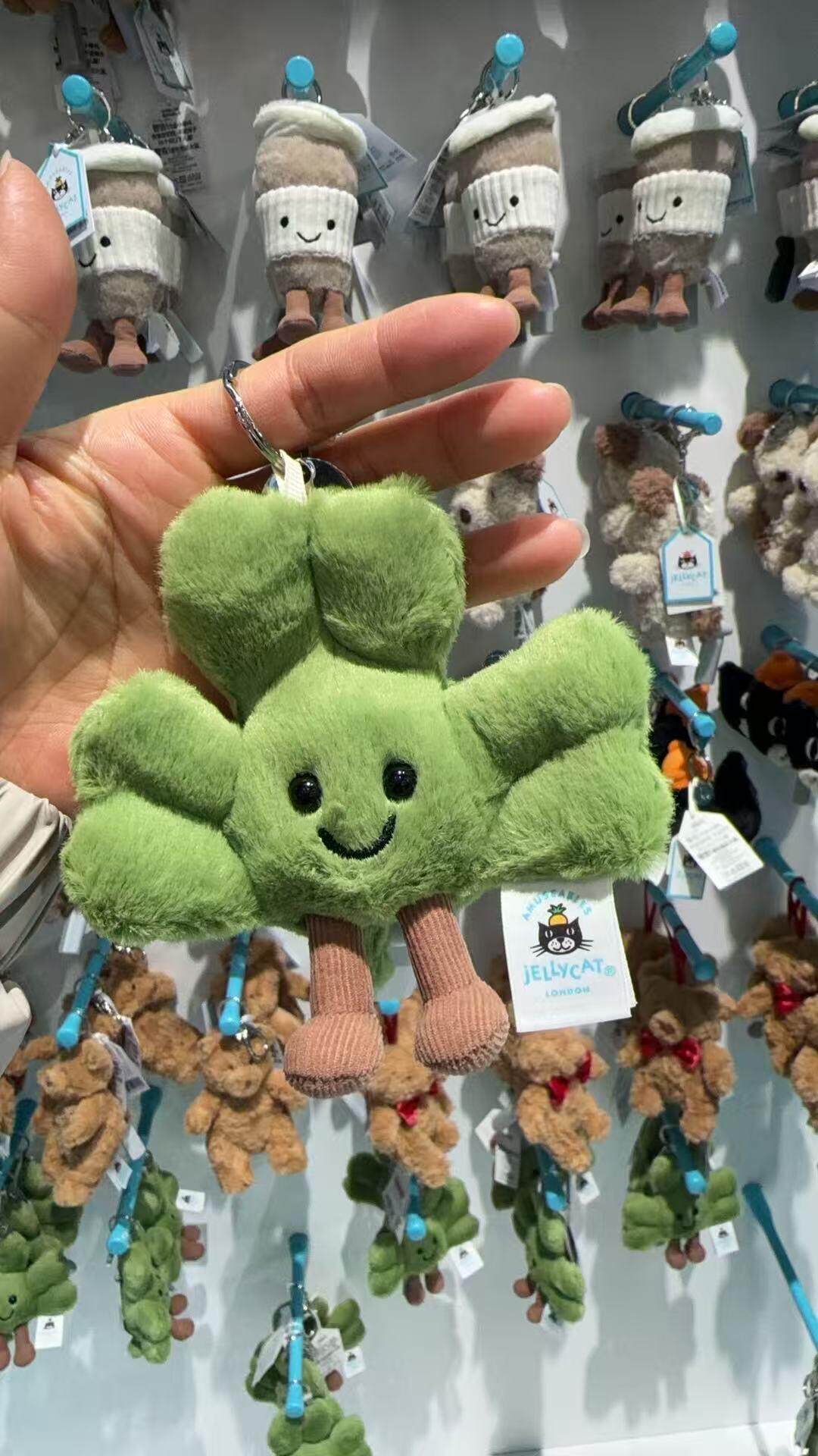 百补Jellycat趣味仙奥弗拉三叶草包包挂饰毛绒挂件钥匙圈生日礼物