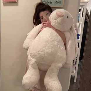 英国jELLYCAT邦尼兔害羞奶油白色小兔子毛绒玩具男女情人节送礼物