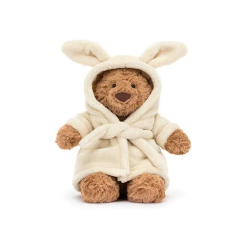 百补JELLYCAT巴塞罗熊浴袍熊毛绒玩偶儿童玩具陪伴娃娃玩伴送礼物