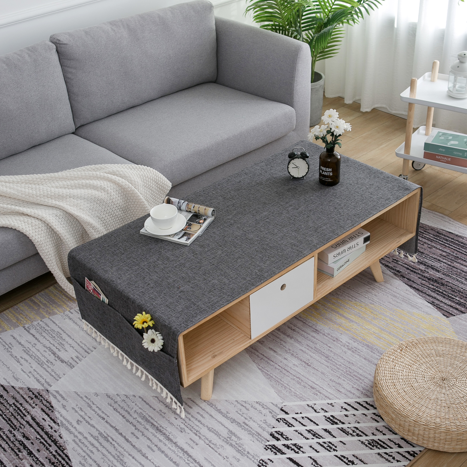 茶几布艺盖巾现代简约欧式 高档 奢华轻奢垫布茶席长条流苏花边,居家布艺,桌布,淘宝优惠券,粉丝福利购,淘宝优惠卷