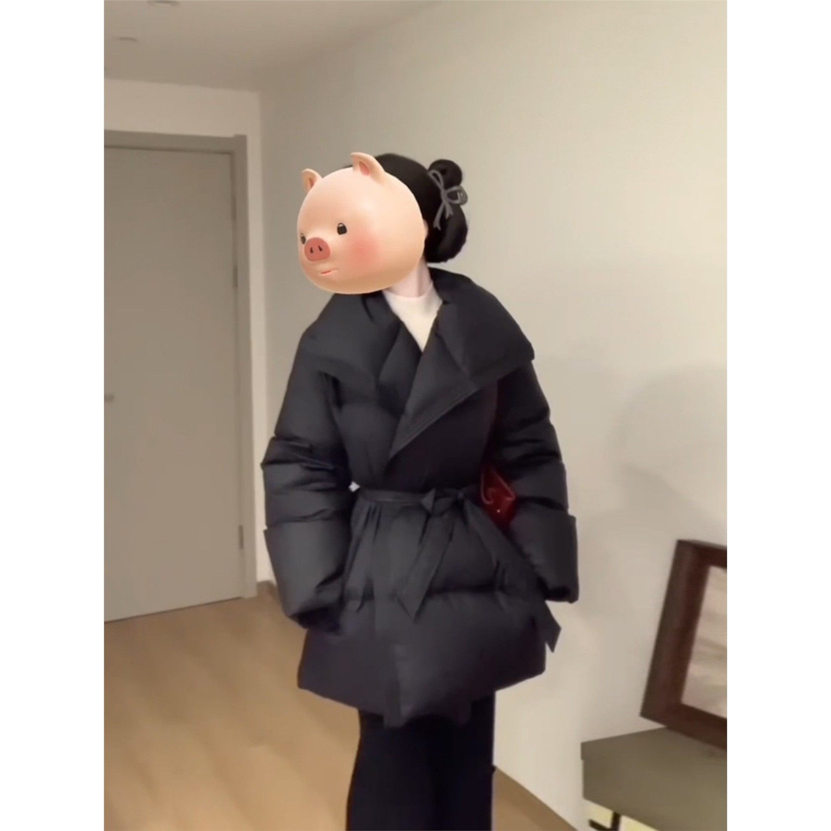 正流行韩系小个子羽绒服女冬显瘦不臃肿大翻领白鸭绒加厚保暖外套